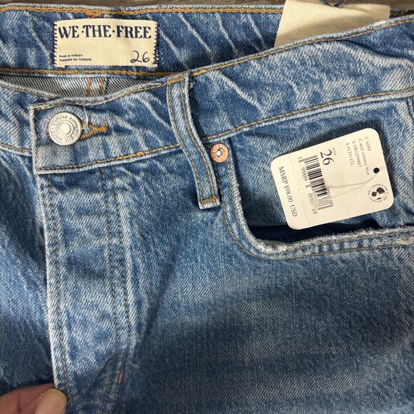 Free People We the Free Tapered Baggy Boyfriend Jeans 26 NWT - Picture 3 of 5